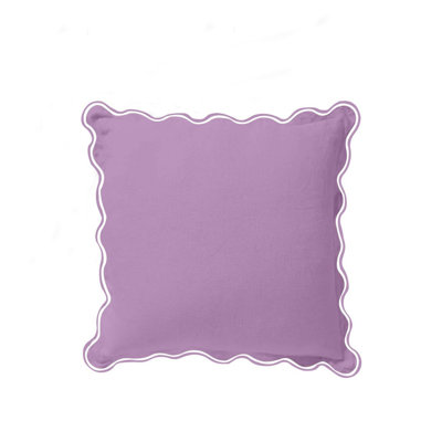 400TC Luxurious Scallop Embroidery Cotton Euro Sham