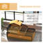 Wooden Tortoise House Indoor Outdoor with Balcony Tray Openable Roof