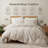 Linen Cotton Blend Duvet Cover Set – Breathable Washed Linen Bedding with Zipper Closure & Corner Ties, Soft Farmhouse Style-1531976383-1540389419