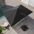 Parasol extérieur extérieur 3 m x 4 m avec base à contrepoids
