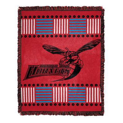 NCAA Delaware State Homage Jacquard Throw Blanket, College Sports Decor, 46x60 Inches