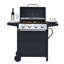 Barbecue au propane à 4 brûleurs, barbecue en acier inoxydable de 34 000 BTU avec deux tablettes, couvercle, roues et ouvre-bouteille