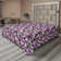 Drap plat à motif floral bohème Ambesonne