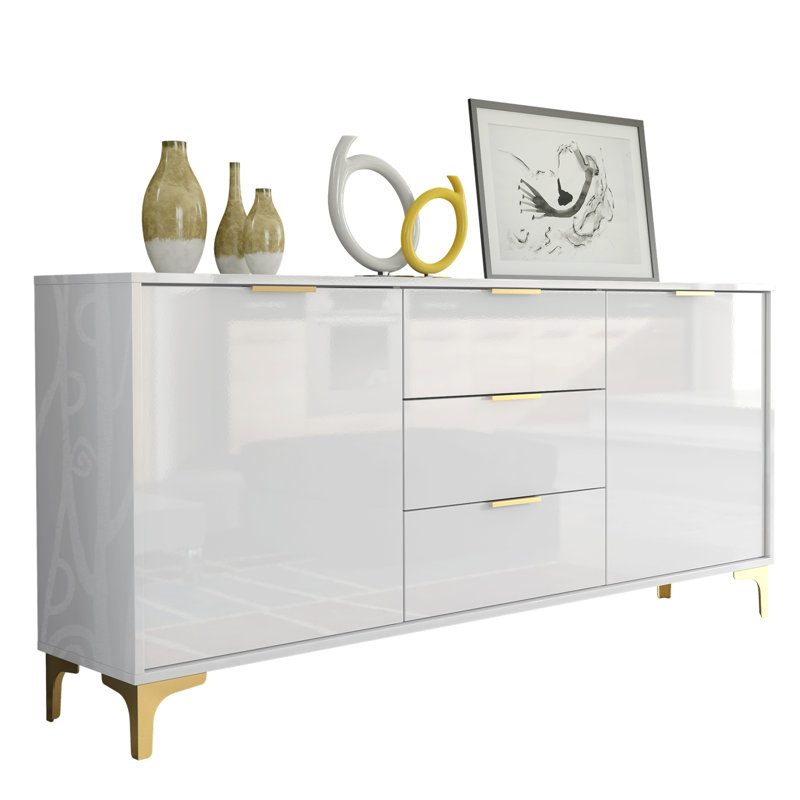Muskogee Unfinished Sideboard for TVs up to 48", White