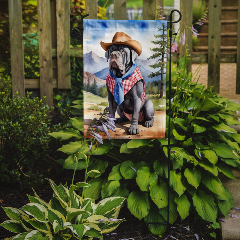 Drapeau Cowboy Welcome Garden, Mâtin napolitain