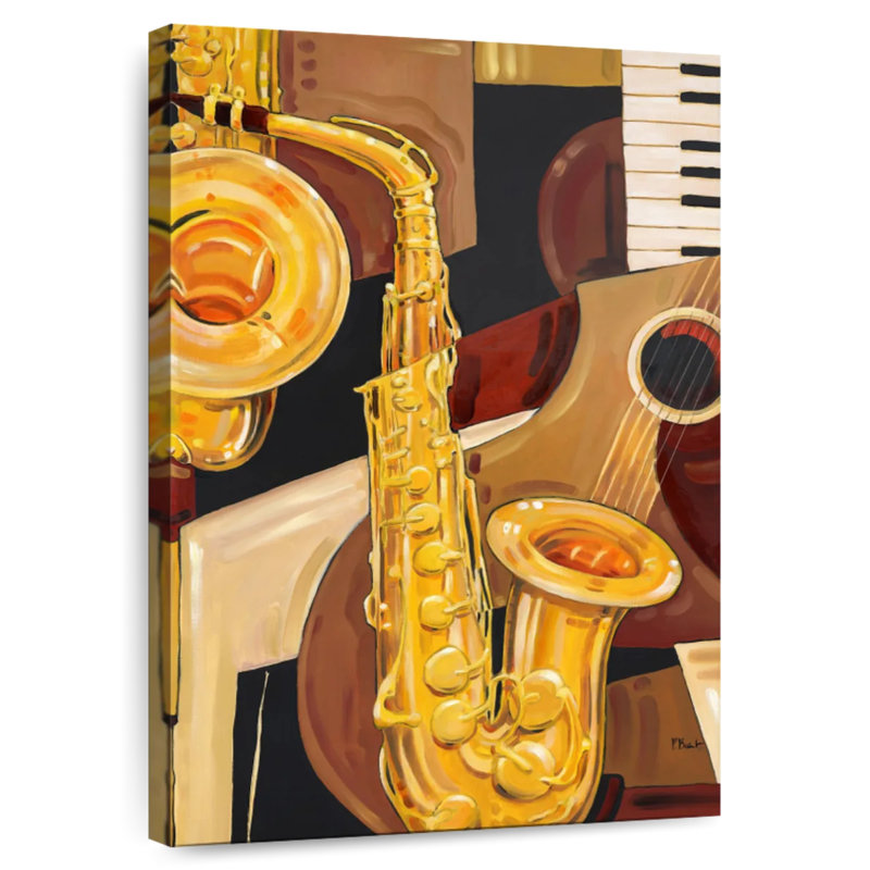 Abarca Abstract Sax, 51" H x 34" W