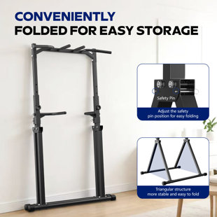 Foldable Adjustable Dip Station