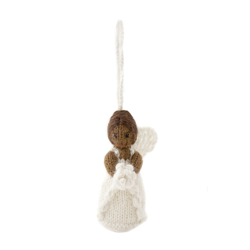 Hand-Knit Bride Hanging Figurine Ornament