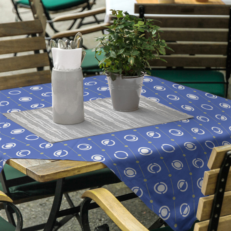 Nappe des phases de lune classiques, Bleu / Jaune / Blanc
