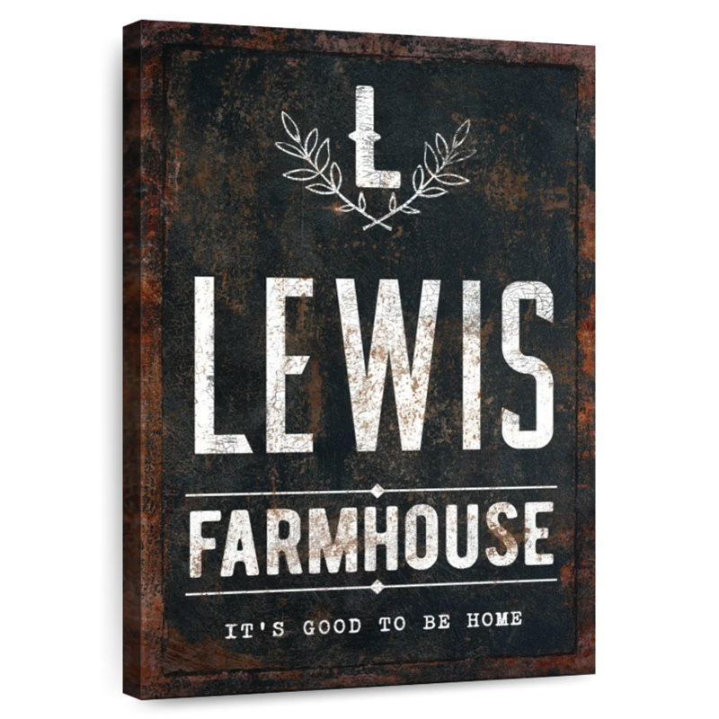 Lewis Lewis, typographie, H 12 po x l 8 po