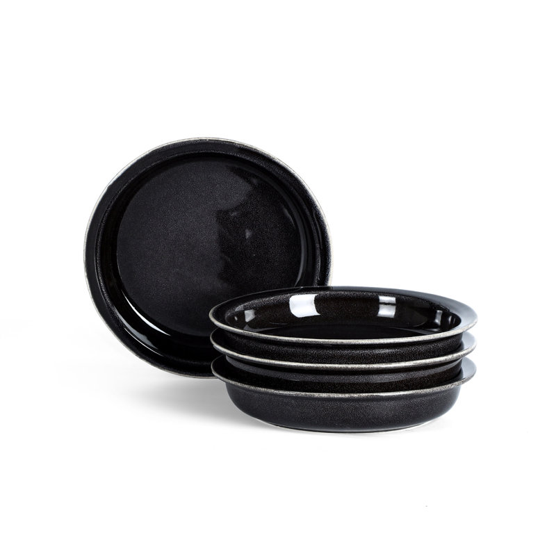 Ensemble de bols à pâtes 4 pièces Stone Lain, Noir