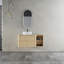 Meuble-lavabo mural avec lavabo d'art en céramique