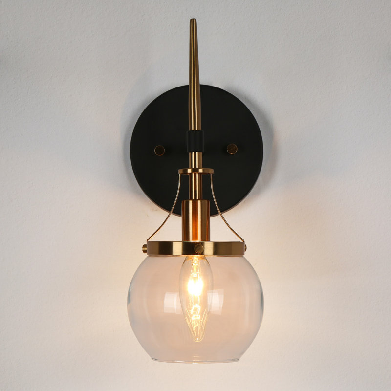 Loram Iron Small  Armed Sconce, Round