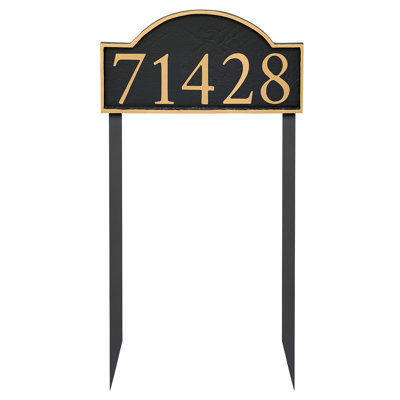 Soft Serif 1-Line Lawn Address Sign