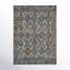 Eliel Geometric Hand Tufted Black/White/Orange Area Rug-1529488820