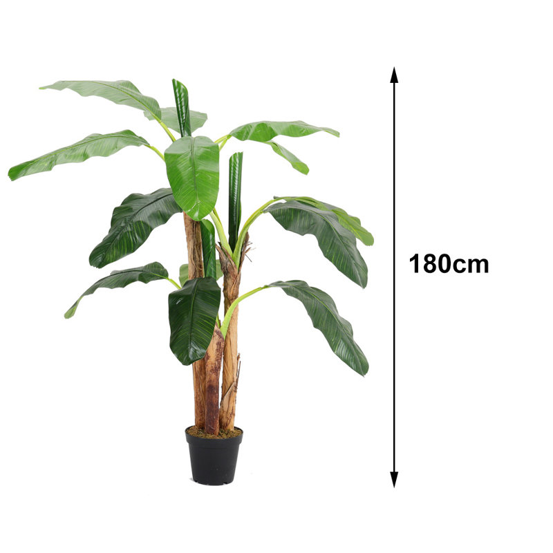 158.5cm Artificial Banana Leaf Tree in Pot