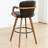 Modern Upholstered Leather Swivel 26 inch Counter Stools-364614852-336497089
