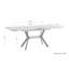 Mckayla Extendable Metal Base Dining Table-2125804282