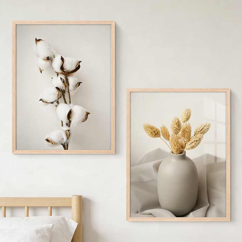 Ensemble de 2 cadres photo en bois de chêne 11 x 14 avec verre perspex - dessus de table polyvalent ou affichage mural pour photos, œuvres d'art et affiches