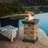 19.50'' STONE MGO FIRE COLUMN - 40 000 BTU