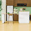 Kitchen Island with Extendable Dining Table for 4-6, Double-Sided Storage, Power Outlet and Drawers-1759975009