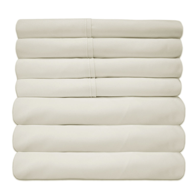 Ivory Twin Size Ultra Soft Microfiber Sheet Set