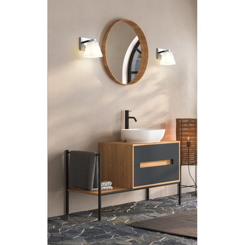 Teyona 1 Light Wall Sconce, Polished Chrome