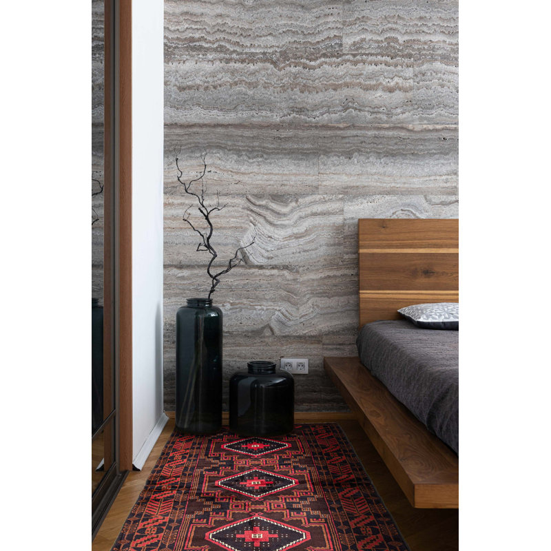 Rizbaft Brown Rug 3'3" x 6'10"
