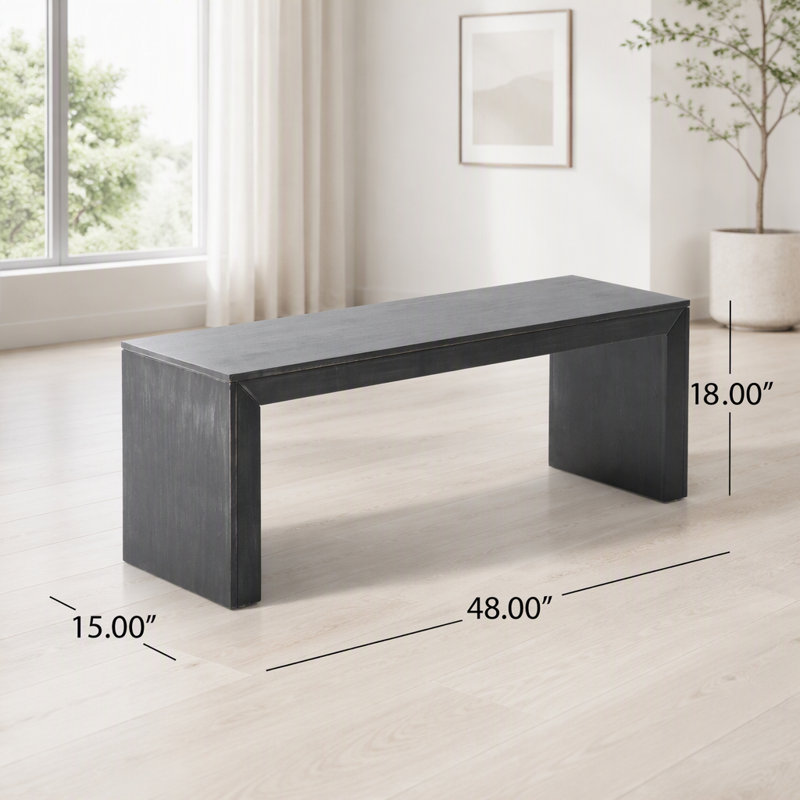 Banc de salle à manger en bois, 48 longueur