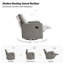 Fauteuil inclinable et pivotant berçant en cuir véritable Sumbul-1357943561