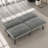 63"W Velvet Upholstered Reclining Futon Sofa Bed with Adjustable Split Backrests-1977320677