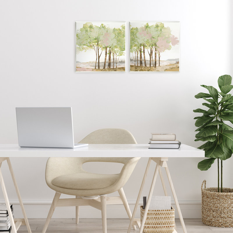 Idyllic Spring Awakening 2pc Wall Plaque Set, design by Ian C.