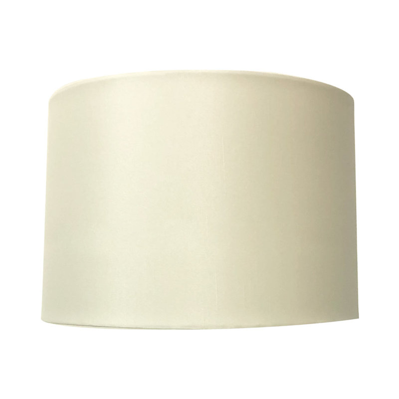 9'' H Silk Drum Lamp Shade, Eggshell