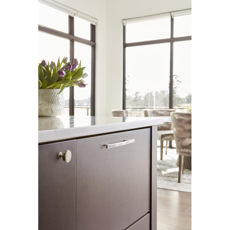 Poignée d'armoire en nickel poli 5-1 / 16 po (128 mm) de Chypre - paquet de 10, 5 1/16", Nickel poli, 10