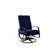 Chaise berçante pivotante réglable avec coussins Askar