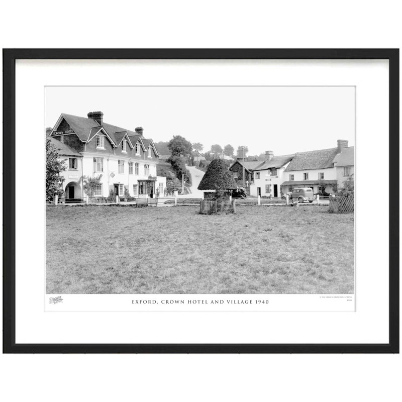 Exford, Crown Hotel And Village 1940 - Single Picture Frame Print, 45cm H x 60cm W x 2.3cm D