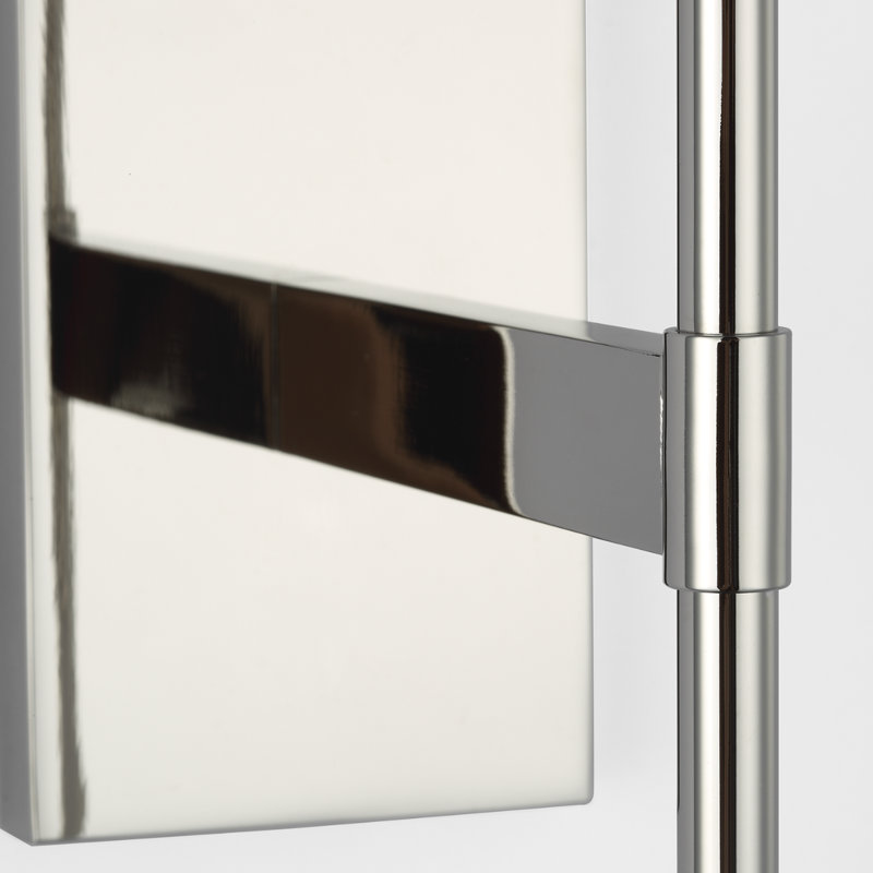 Waterford Blaze Sconce with Clear Crystal, Polished Nickel, 19" H x 5.75" W x 7.75" D