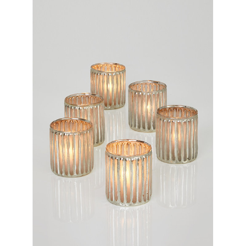3'' H Glass Tabletop Votive Holder
