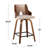 Lakyia Swivel Upholstered Counter Stool-90576924