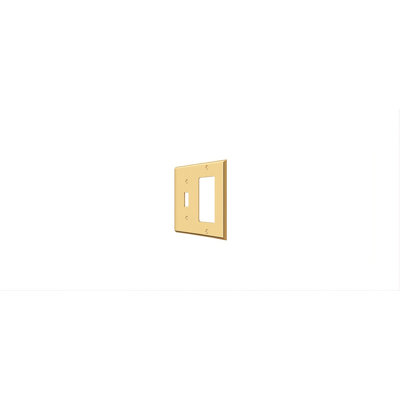 Deltana SWP4743U15A Switch Plate, Single Switch/Single Rocker in Antique Nickel