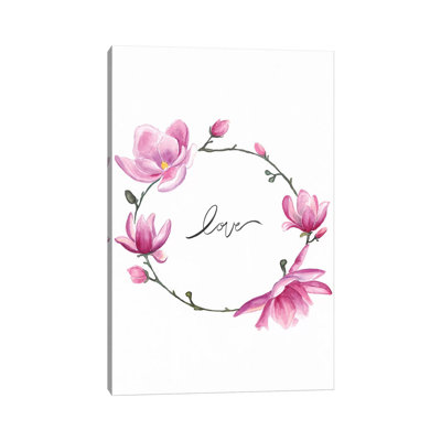 Love 1 Piece Wrapped Canvas Wall Art