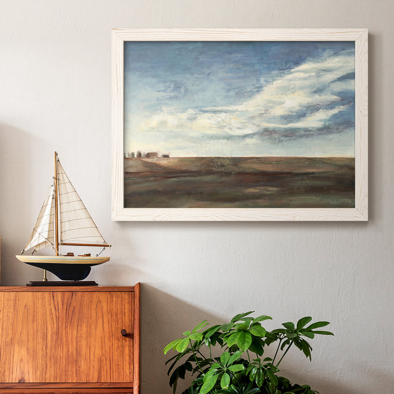 «Coming Storm», peinture sur toile encadrée, Blanc, H 26 po x l 38 po x P 1,5 po