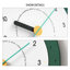 Horloges murales analogiques rondes vertes-2067332063