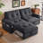 77‘’  Multifunctional 2-In-1 Sofa Bed, Grey-1775613093