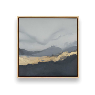 Nimbus Drama II, impression sur toile dans un cadre argenté, 24 po x 24 po