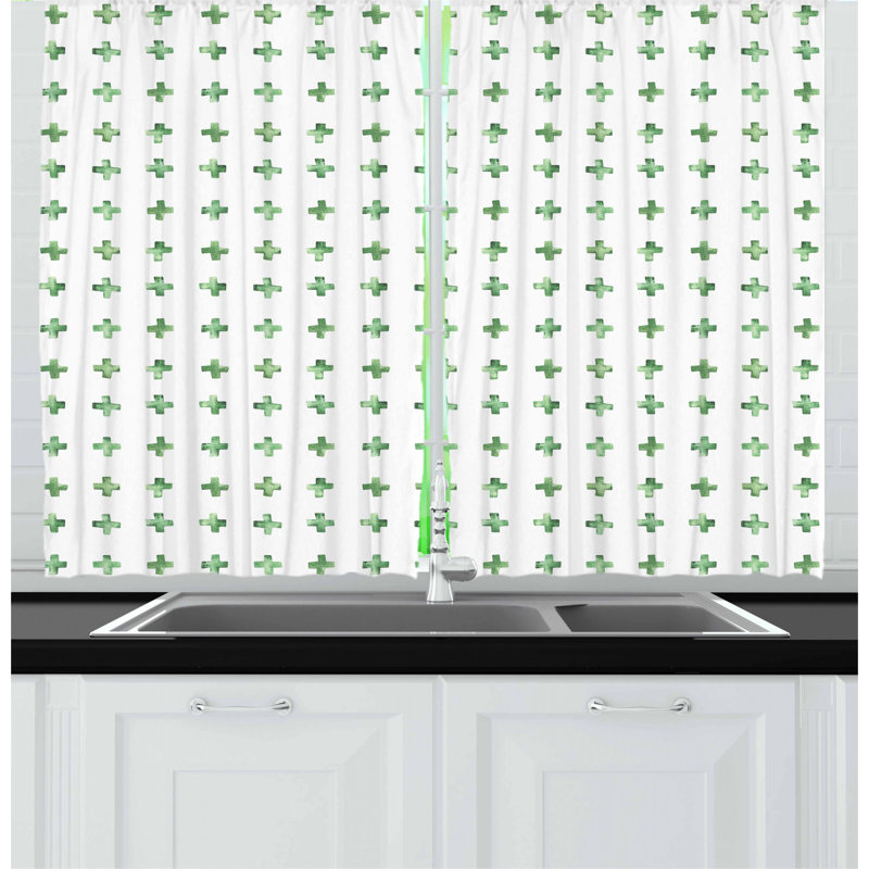 Geometric Tailored Kitchen Curtain