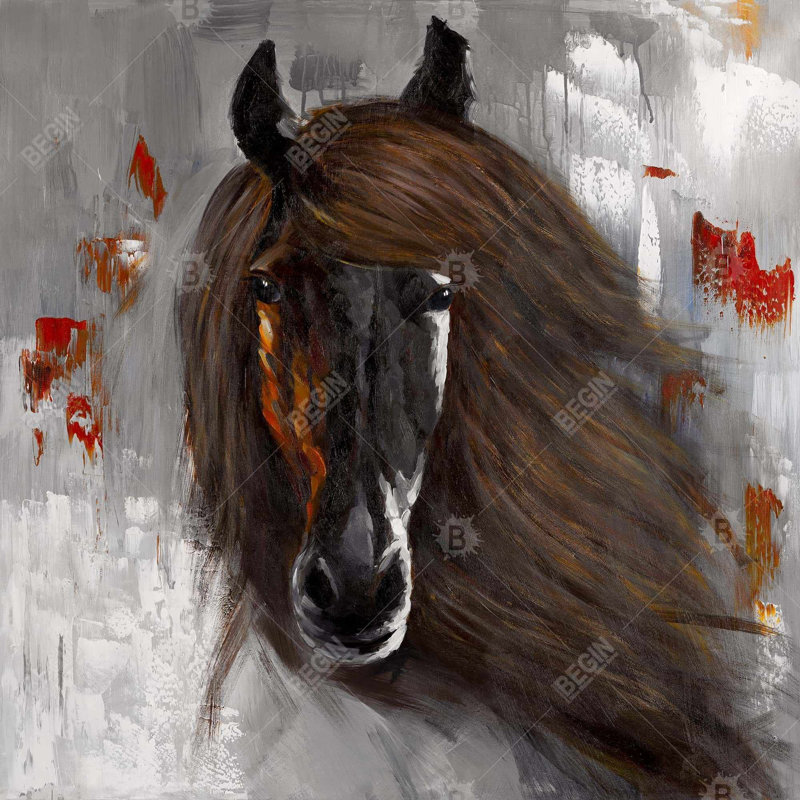 " Proud Brown Horse "
