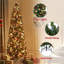 Arbre de Noël prelit à crayon mince, lumières blanc chaud, bouts de branches-102144481