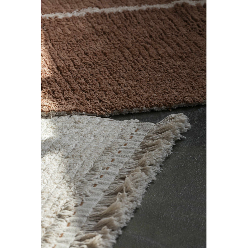 Reversible Washable Rug Duetto Toffee, Rectangle 5'7" x 8'