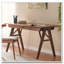 Bureau en bois avec tiroirs